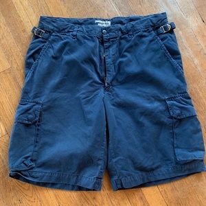Masons Blue Cargo Shorts Made in Italy